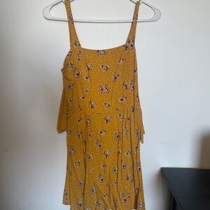 Yellow floral dress